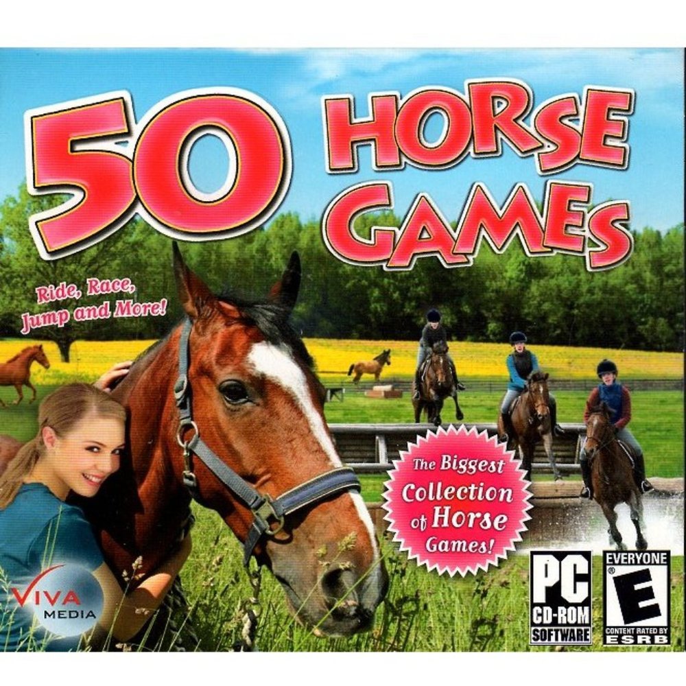 50 Horse Games (PC-CD, 2007) for Windows - NEW in Jewel Case